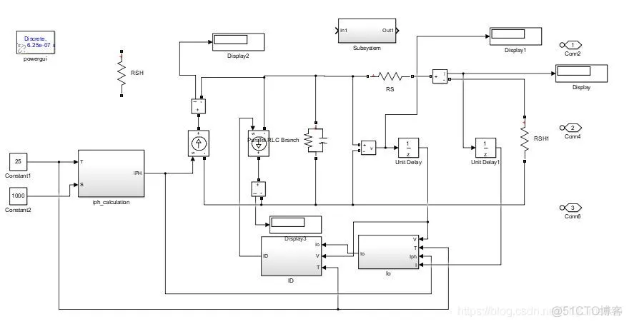 【电路仿真】基于matlab simulink光伏太阳能电池板仿真模型【含Matlab源码 771期】_学习